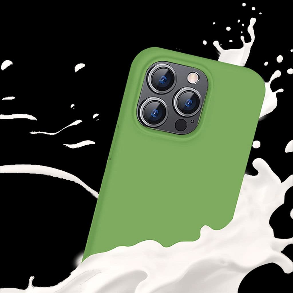 SiGN Liquid Silicone skal till iPhone 15 Pro Max - Grön