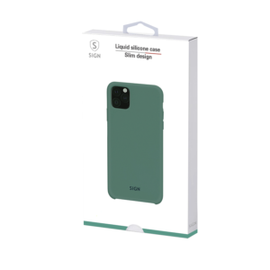 SiGN Liquid Silicone skal till iPhone 11 & XR - Svart