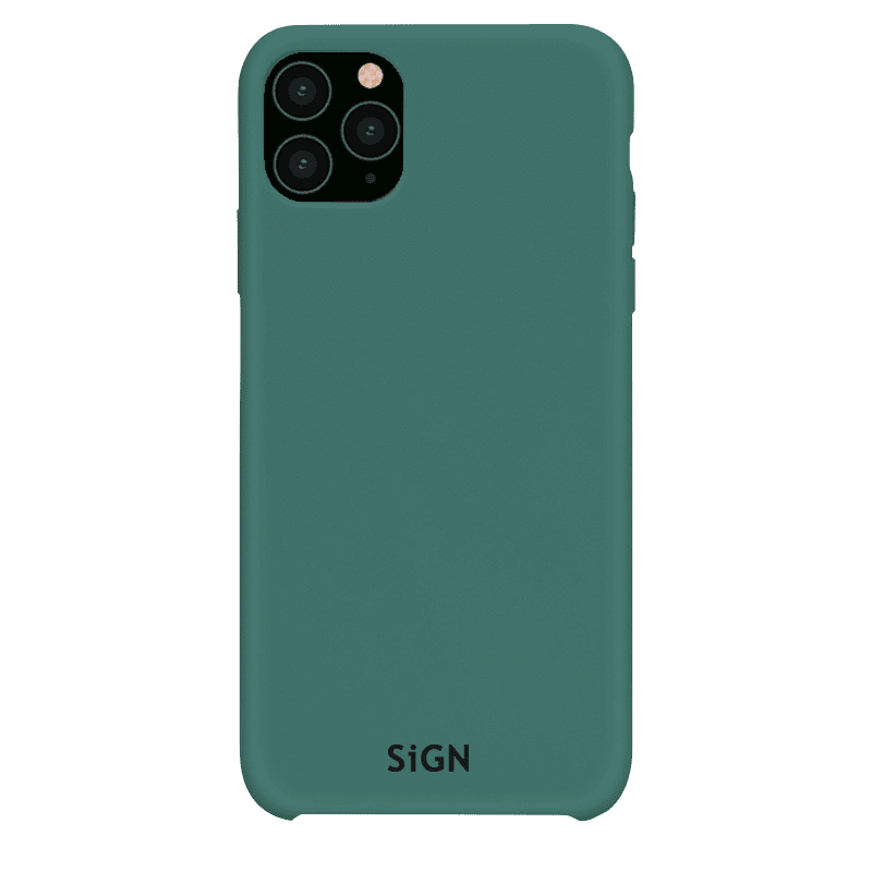 SiGN Liquid Silicone skal till iPhone 12 Mini - Grön