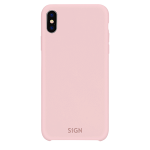 SiGN Liquid Silicone skal till iPhone X & XS - Rosa