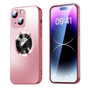 SiGN Magnetiskt Skal iPhone 15 Plus med linsskydd och logo view - Rosa