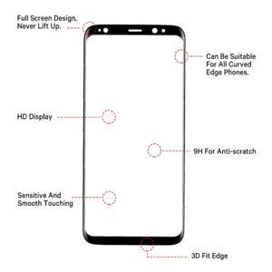 SiGN 3D Heltäckande Skärmskydd i Härdat Glas för Samsung Galaxy S9