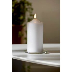 LED BLOCKLJUS FLAMME / 17 cm / Batteri / Timer