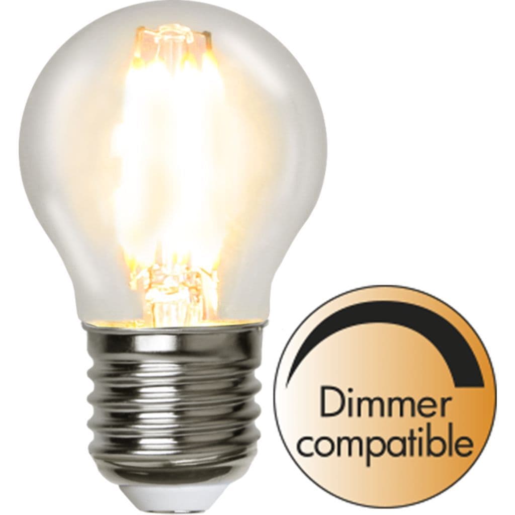 LED-lampa E27 G45 klar dimbar 4.2W 2700K 470 lumen