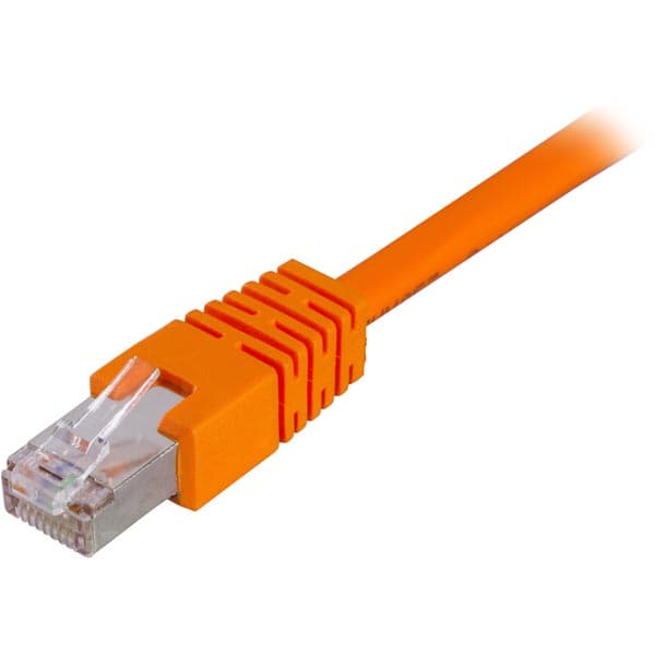 DELTACO Cat6 nätverkskabel, 1m, orange