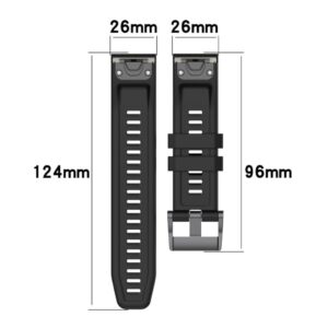 Garmin Tactix 7 Klockarmband i Silikon - Svart