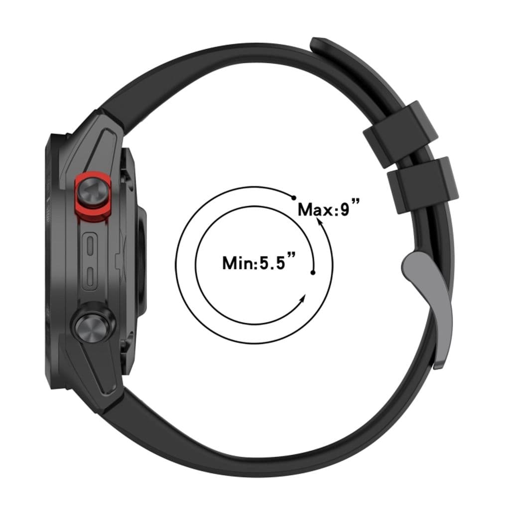 Garmin Quatix 5 Klockarmband i Silikon - Svart