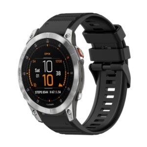 Garmin Epix Gen 2 Klockarmband i Silikon - Svart