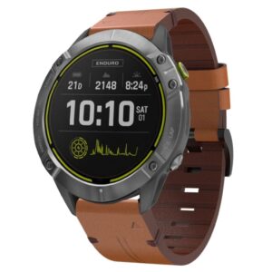 Garmin Enduro Klockarmband i PU-läder - Brun