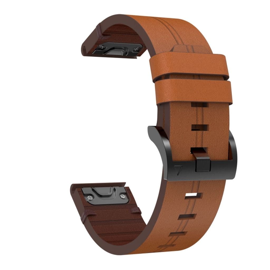 Garmin Fenix 6 Pro GPS Klockarmband i PU-läder - Brun