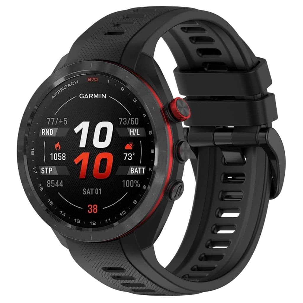 Garmin Approach S70 42mm Klockarmband i Silikon - Svart