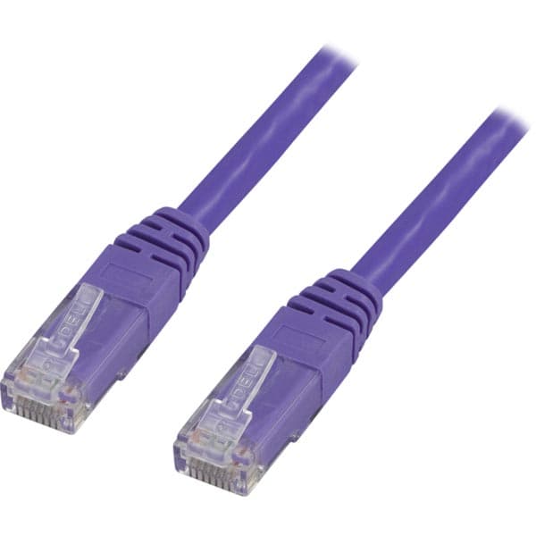 DELTACO Cat6 patchkabel, 2m, lila