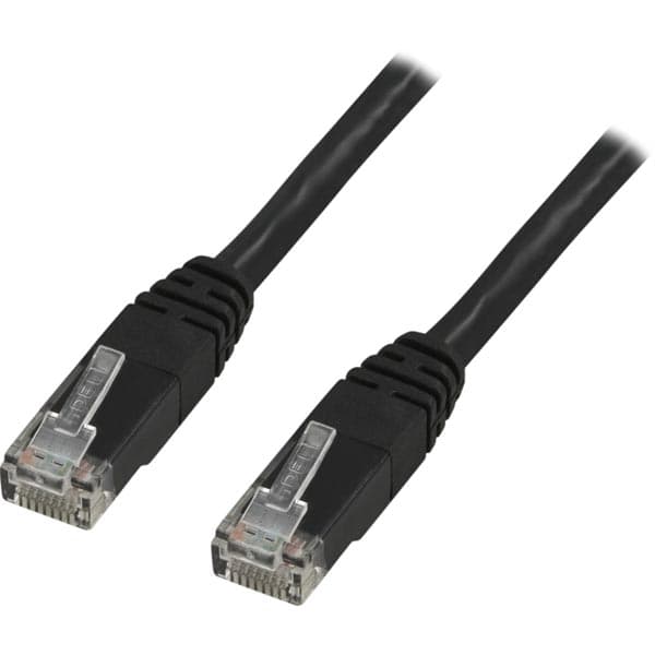 DELTACO Cat6 patchkabel, 2m, svart