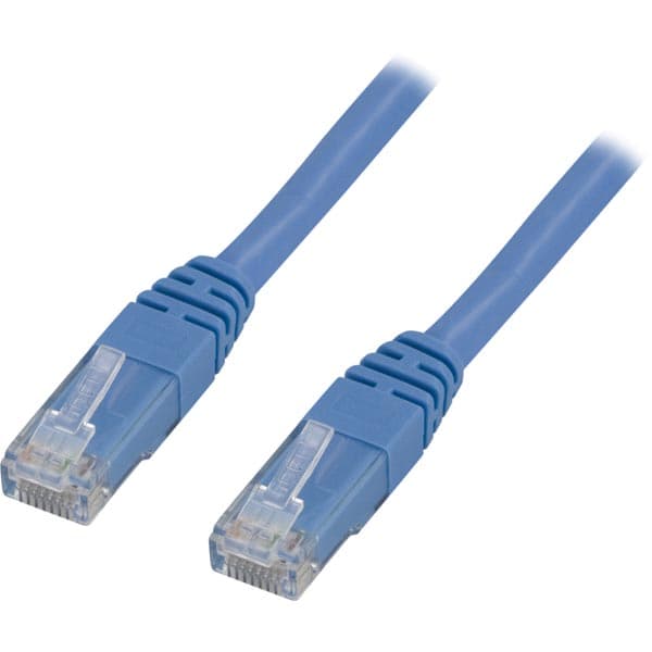 DELTACO Cat6 patchkabel, 5m, blå