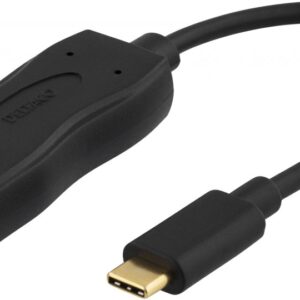 Deltaco USB-C 3.1 till DisplayPort adapter 20cm - Svart