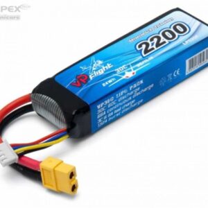 Li-Po 3S 11,1V 30C 2.200 mAh, XT60-kontakt Vapex