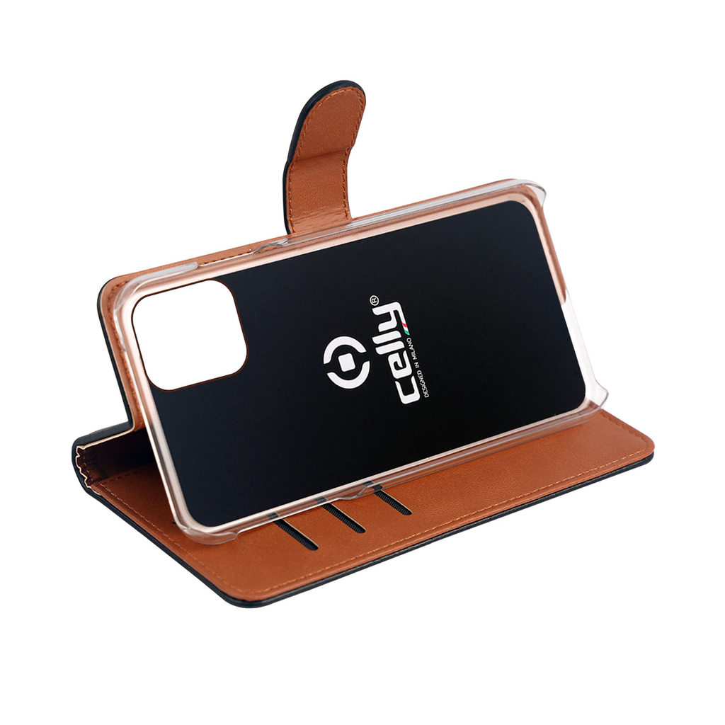 Celly Wallet Plånboksfodral till iPhone 13 - Svart