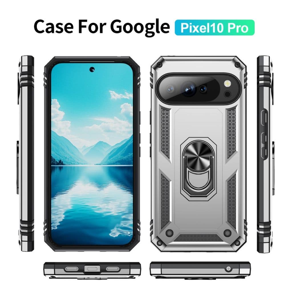 Google Pixel 10 / 10 Pro Telefonskal med Stativ - Silver - Bild 3