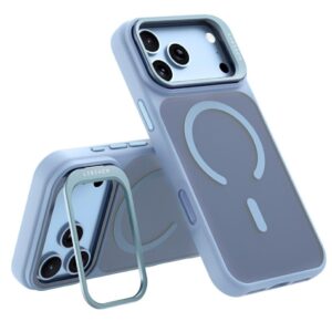 LEREACH iPhone 18 Pro Max/17 Pro Max MagSafe Skal med ställ - Himmelsblå
