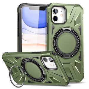 iPhone 11 Skal med Stativ - Mörkgrön