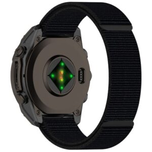 Garmin Fenix ​​8 47mm etc. Klockarmband i nylon - svart