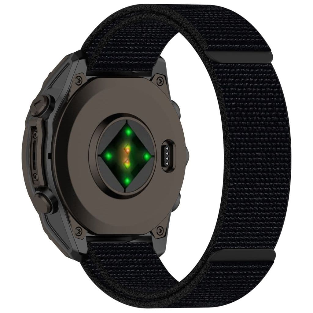 Garmin Fenix 8 47mm etc. Klockarmband i nylon - svart