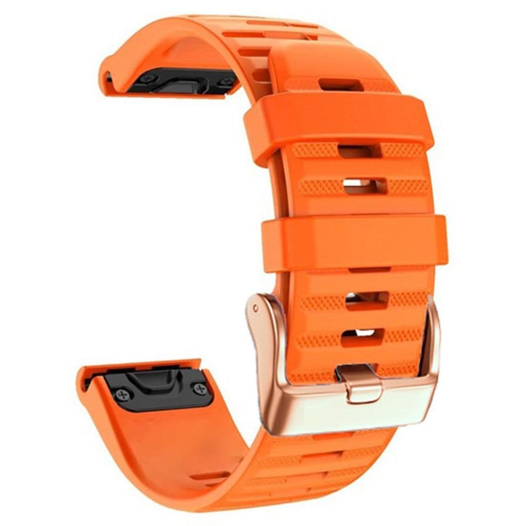 Garmin Fenix 7S/6S/5S/Instinct 2S etc. Silikon Klockarmband - Orange