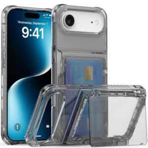 iPhone Air Skal med Stativ och kortfack - Svart