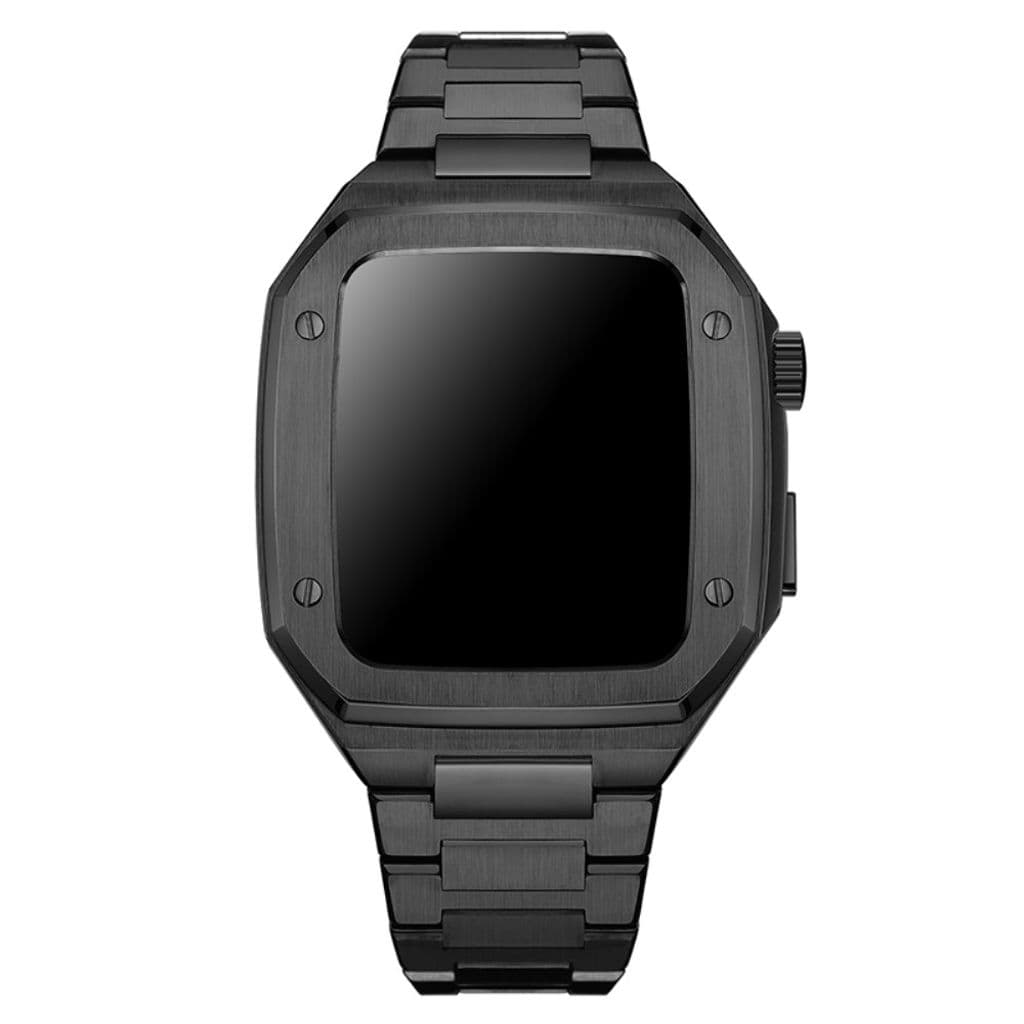 Apple Watch 38/40/41/42mm med Skal Klockarmband - Svart