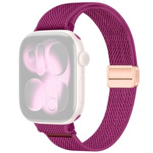 Apple Watch 42/41/40/38mm Smalt Nylonarmband - Fuchsia