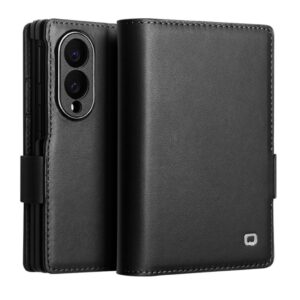 QIALINO Samsung Galaxy Z Fold8 Plånboksfodral riktigt läder - Svart
