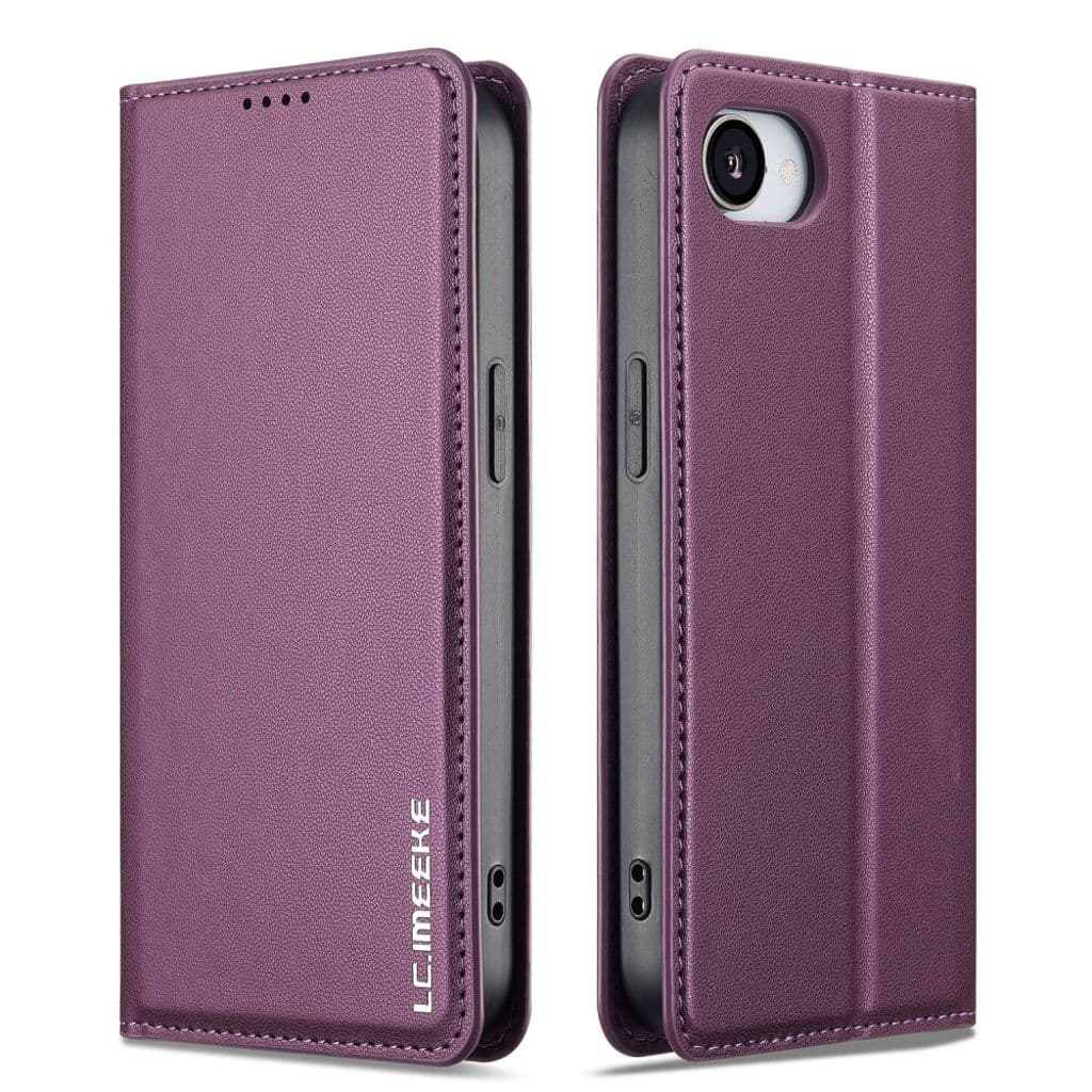 LC.IMEEKE iPhone 16e Plånboksfodral Stativ – Lila