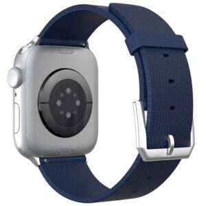 Apple Watch 42/41/40/38mm Justerbart Nylonarmband - Mörkblå