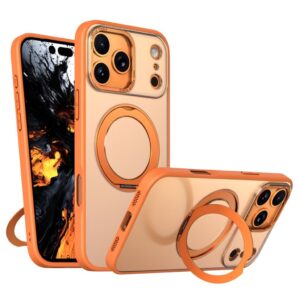 iPhone 18 Pro Max/17 Pro Max MagSafe Skal med roterande ställ - Orange