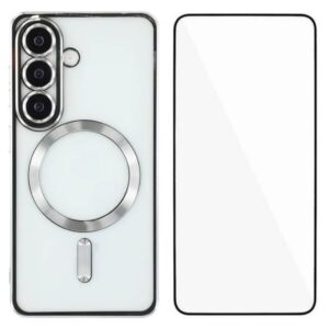 Samsung Galaxy S25 FE MagSafe Skal med skärmskydd - Silver