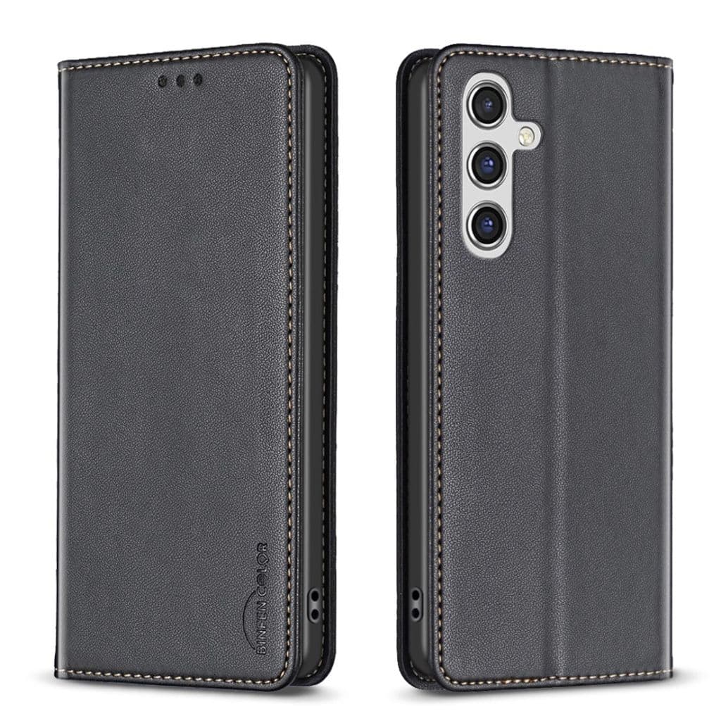 BINFEN COLOR Samsung Galaxy S25 FE Fodral med Stativ - Svart