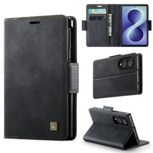 AUTSPACE Samsung Galaxy Z Fold8 Plånboksfodral PU-läder RFID-skydd - Svart