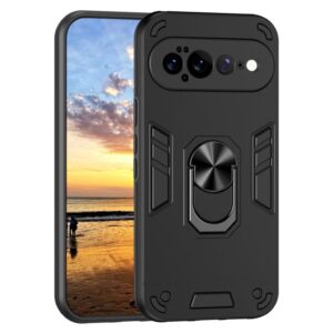 Google Pixel 11 Pro XL Skal med ringkickstand - Svart