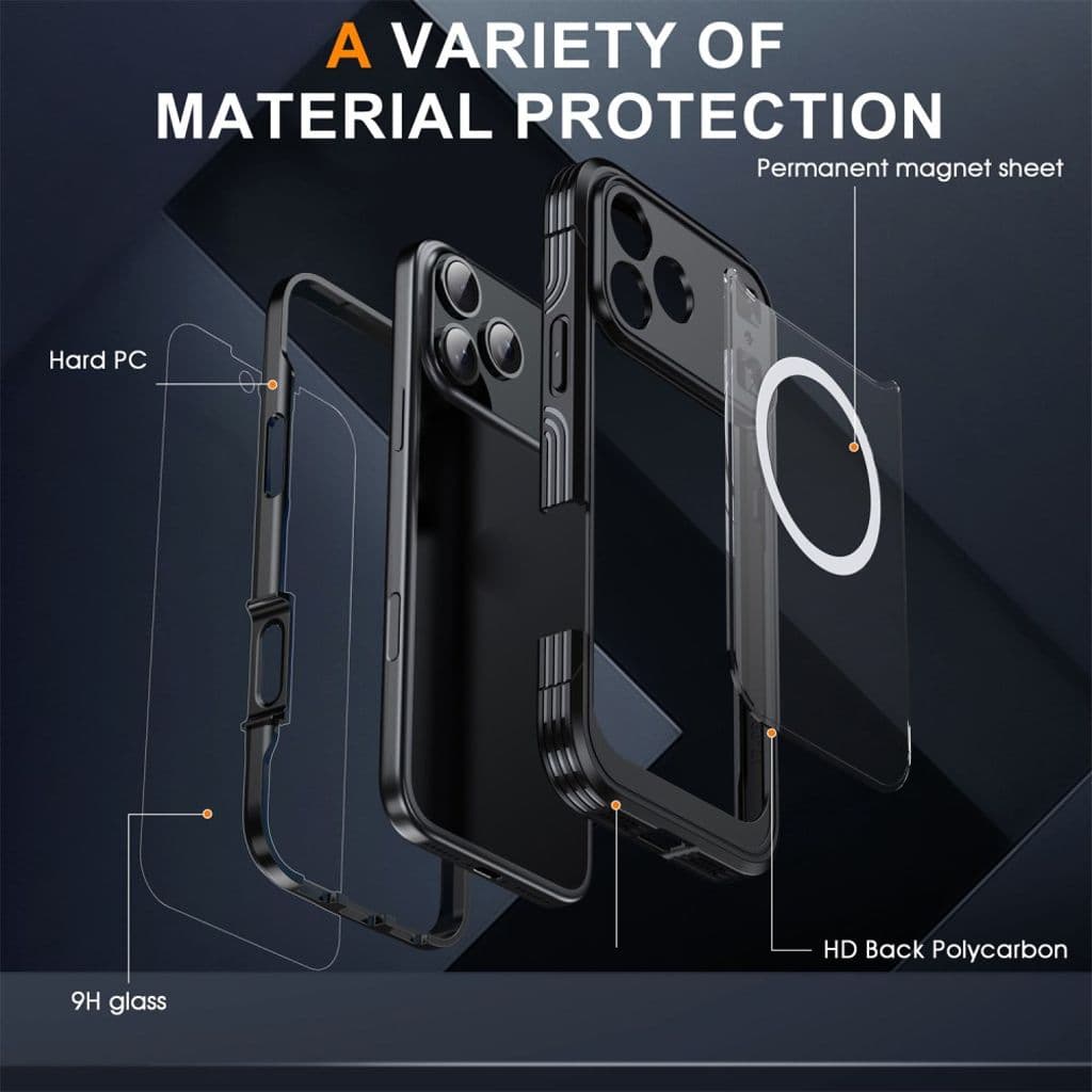 iPhone 17 Pro Skal + Skärmskydd - Svart - Bild 6