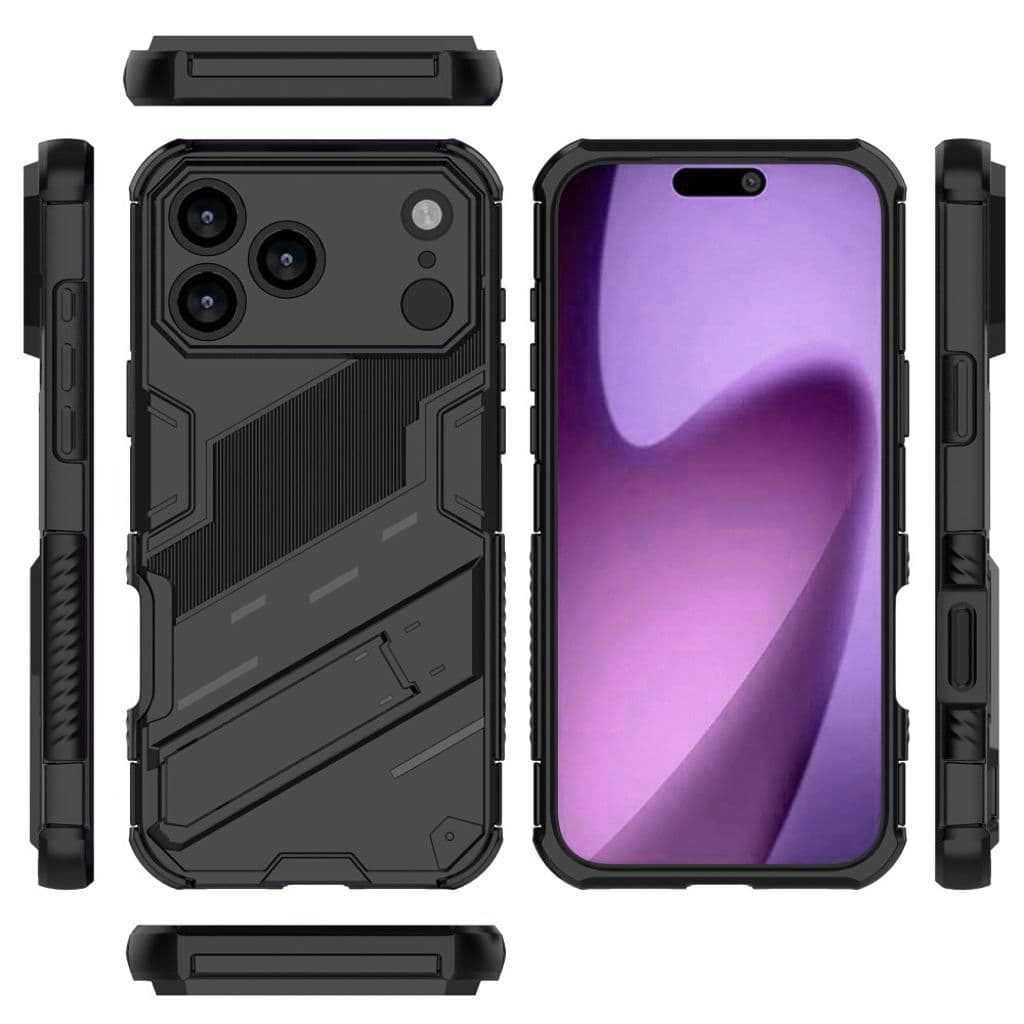 iPhone 17 Pro Skal med Stativ - Svart - Bild 4