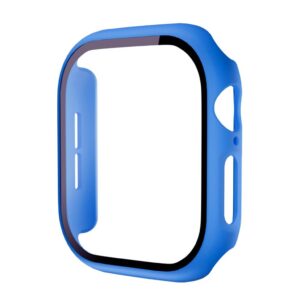 Apple Watch 12 42mm Skal med skärmskydd i härdat glas - Blå