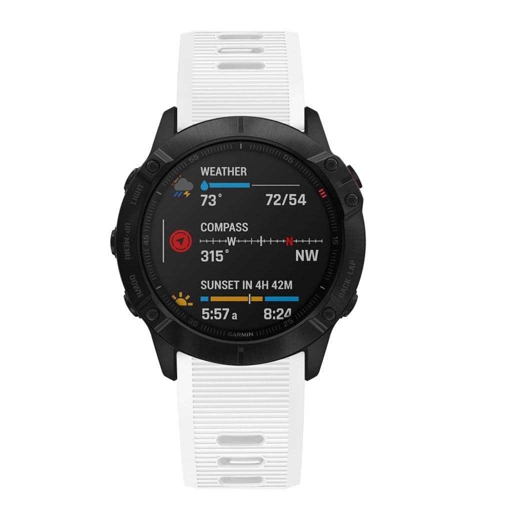 Garmin Fenix 7X/6X/5X etc. Klockarmband med Metallspänne - Vit - Bild 5