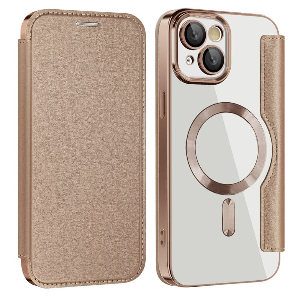 AMORUS iPhone 15 Plus Fodral med MagSafe - Guld