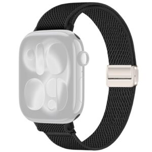 Apple Watch Nylon Armband till 38/40/41/42mm - Svart