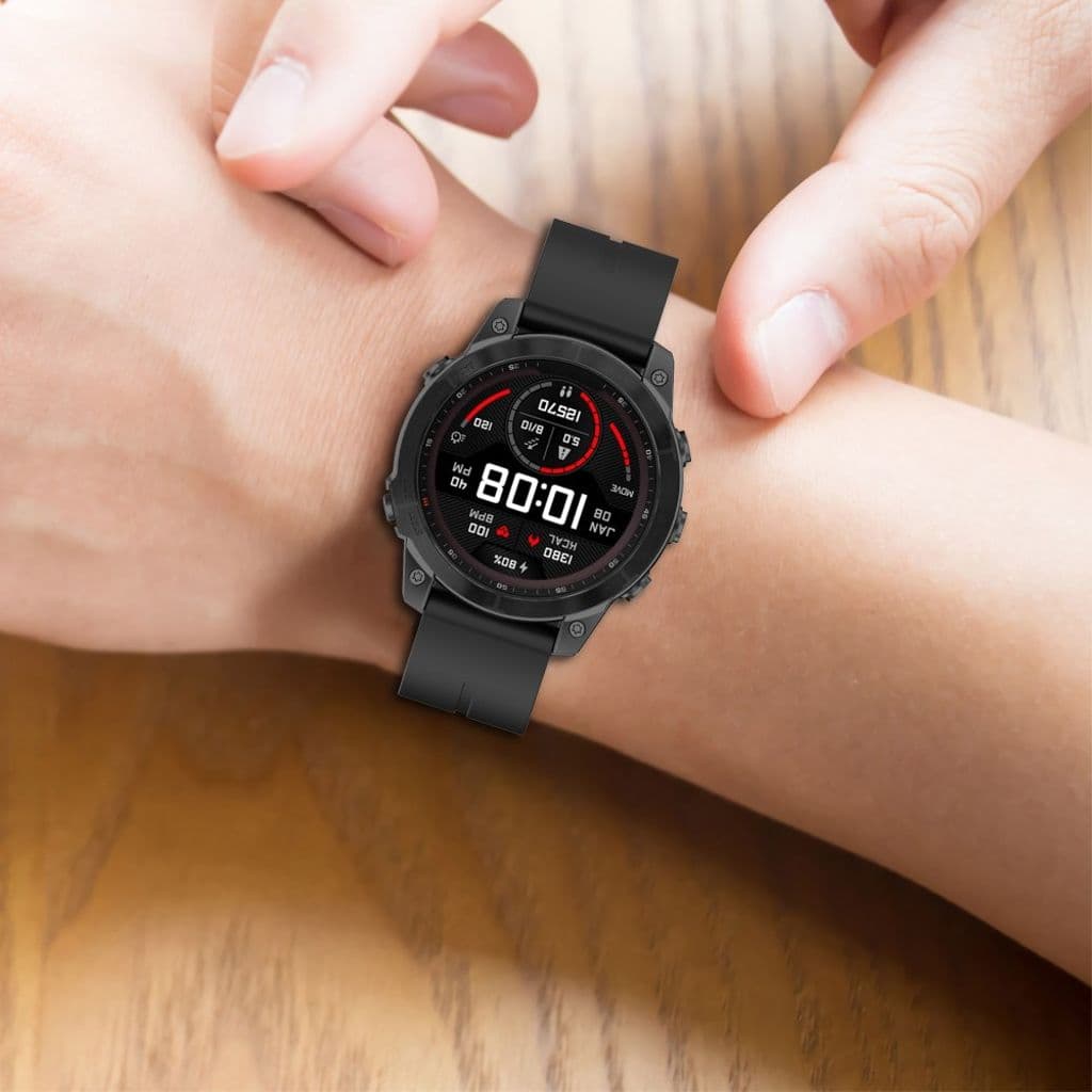 Garmin Fenix 7S/6S/6S Pro etc. Klockarmband i silikon med magnetlås - Röd - Bild 7