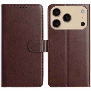iPhone 18 Pro/17 Pro Plånboksfodral i PU-läder med 8 kortplatser - Kaffebrun