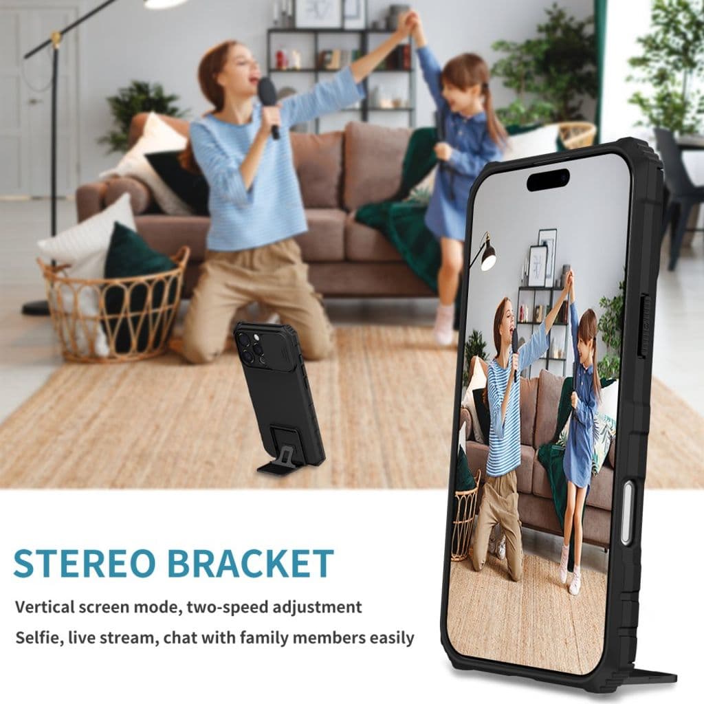iPhone 16 Pro Max Skal med kameraskydd - Svart - Bild 10