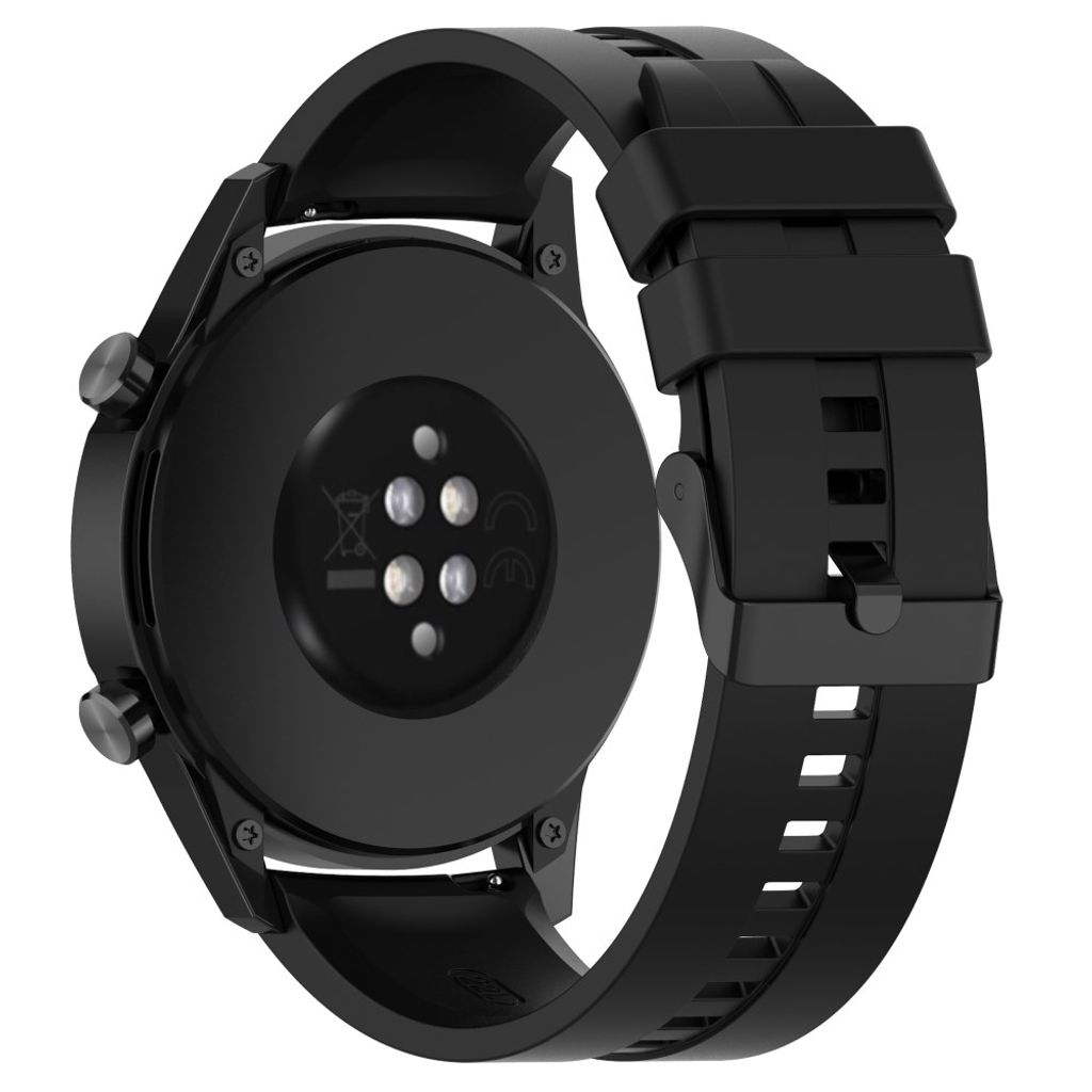 Samsung Gear S3/Galaxy Watch 46mm Silikon armband - Svart