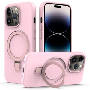 iPhone 14 Pro MagSafe Skal med ringställ - Rosa