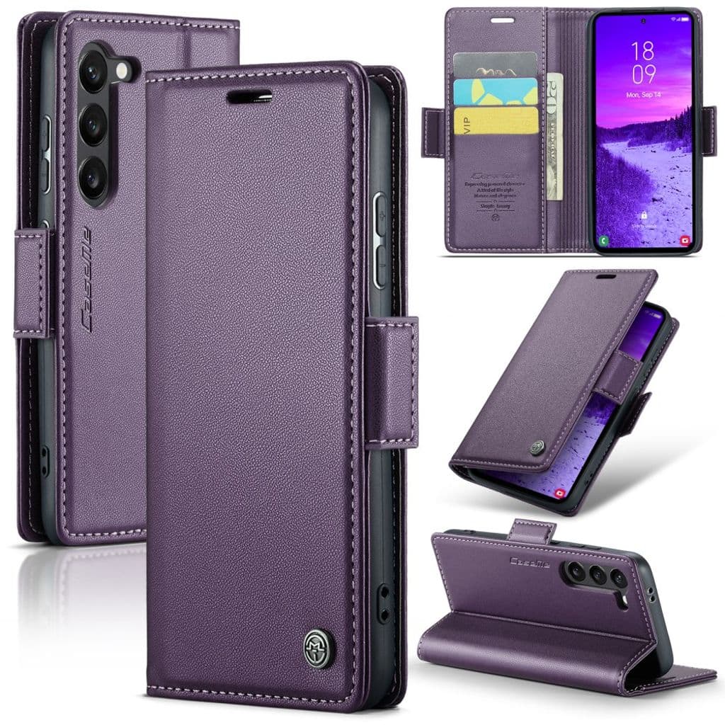CASEME Samsung Galaxy S25 Plånboksfodral - Lila